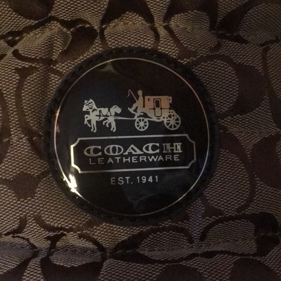 Coach Signature C Patten Leather Fur Boots - Picture 10 of 14